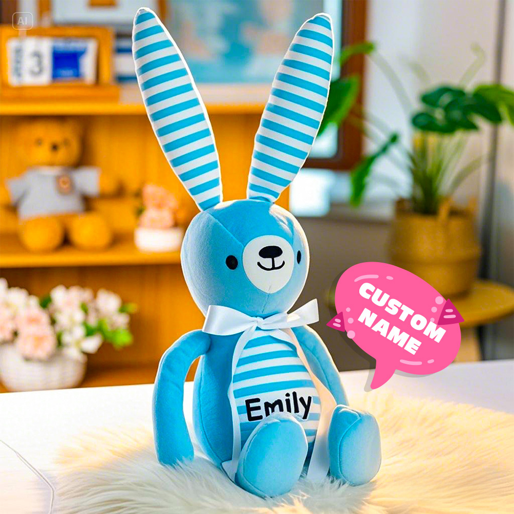 Personalized Easter Bunny, Easter Bunny, Easter Basket Stuffers, Plush Easter Bunny, Custom Easter Bunny, Easter Basket Gift, Stuffed Bunny