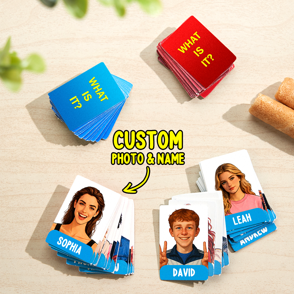 Custom Cartoon Portraits Cards for Guess Who Personalised Game Art