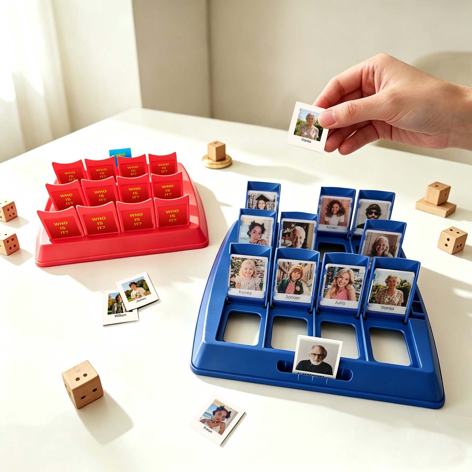 Custom Guess Who Game: Personalized Family Fun Game Gift for Her