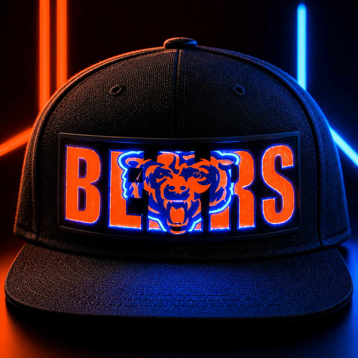 Football Fan LED Light-Up Snapback Cap