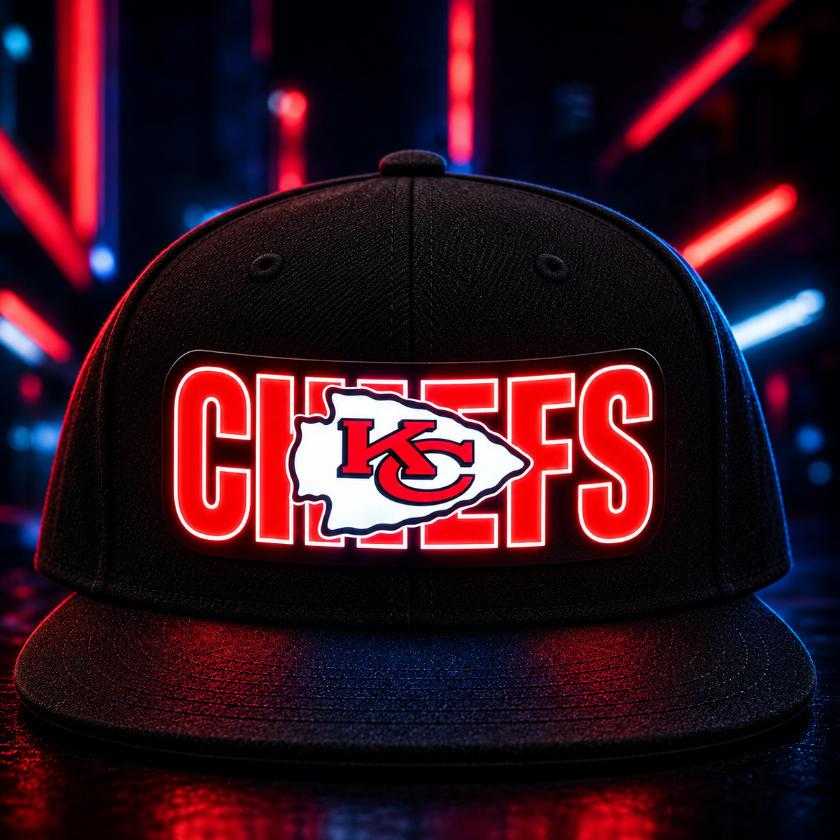 Football Fan LED Light-Up Snapback Cap
