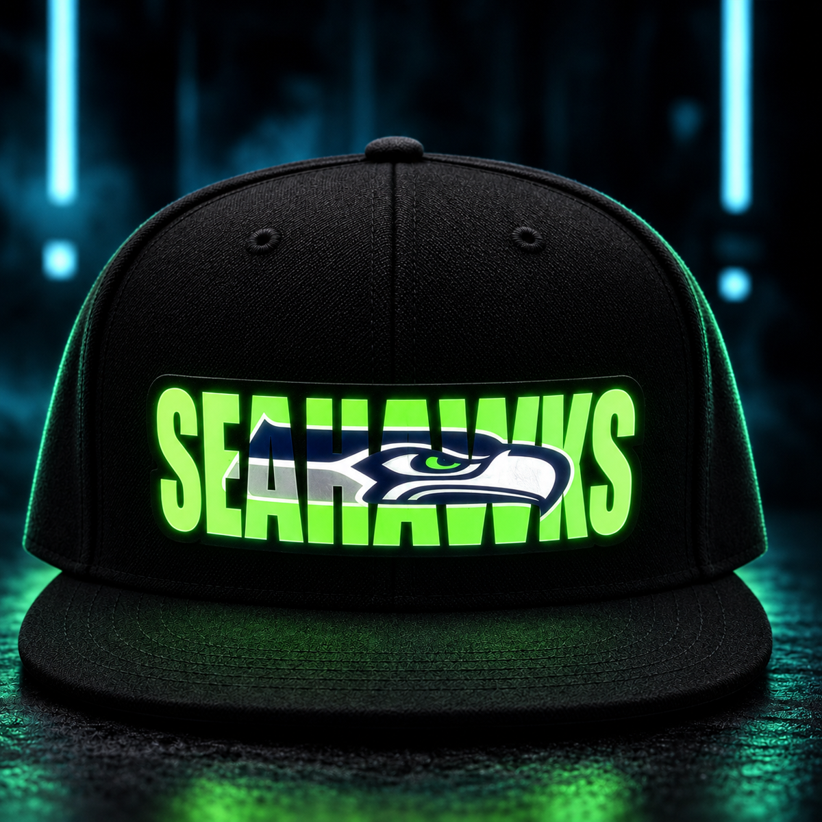 Football Fan LED Light-Up Snapback Cap