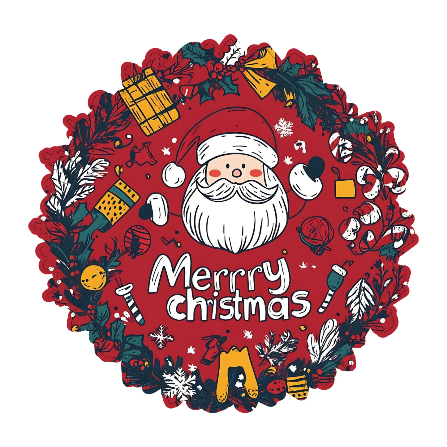 Wooden Christmas Gifts Puzzle Toy Irregular Shaped Jigsaw Game Coin Bank Gift Stress Relief