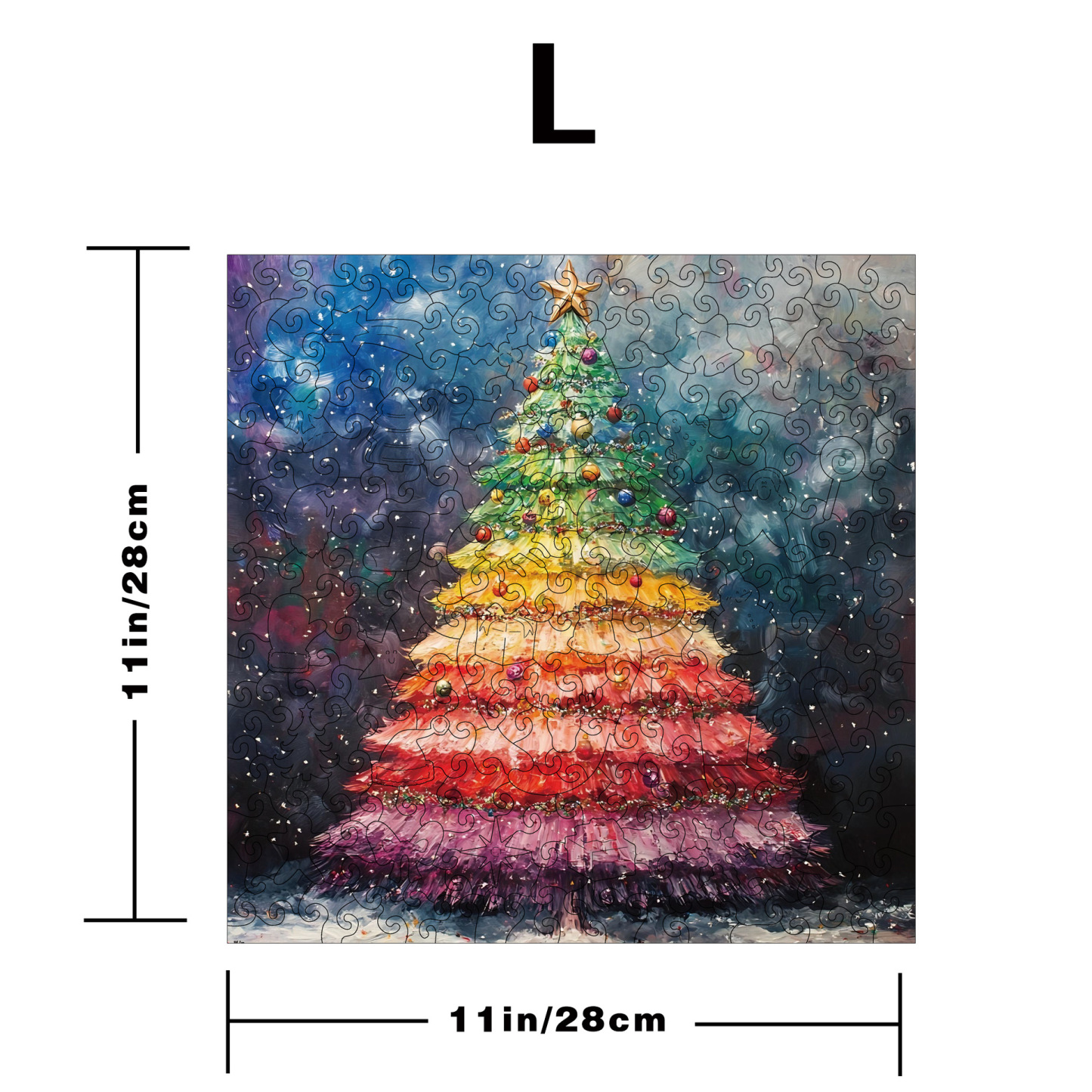 Wooden Christmas Gifts Puzzle Toy Irregular Shaped Jigsaw Game Coin Bank Gift Stress Relief