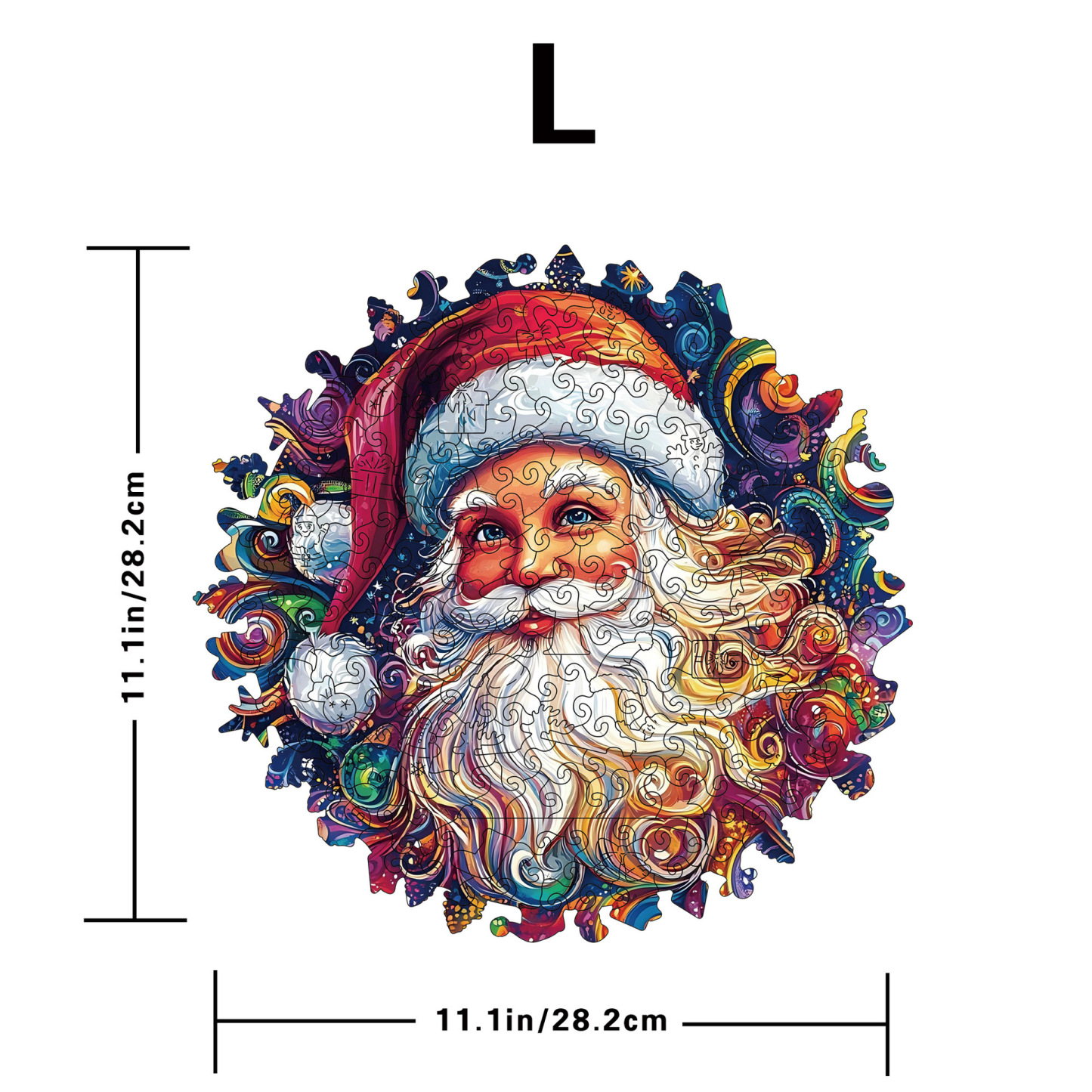 Wooden Christmas Gifts Puzzle Toy Irregular Shaped Jigsaw Game Coin Bank Gift Stress Relief