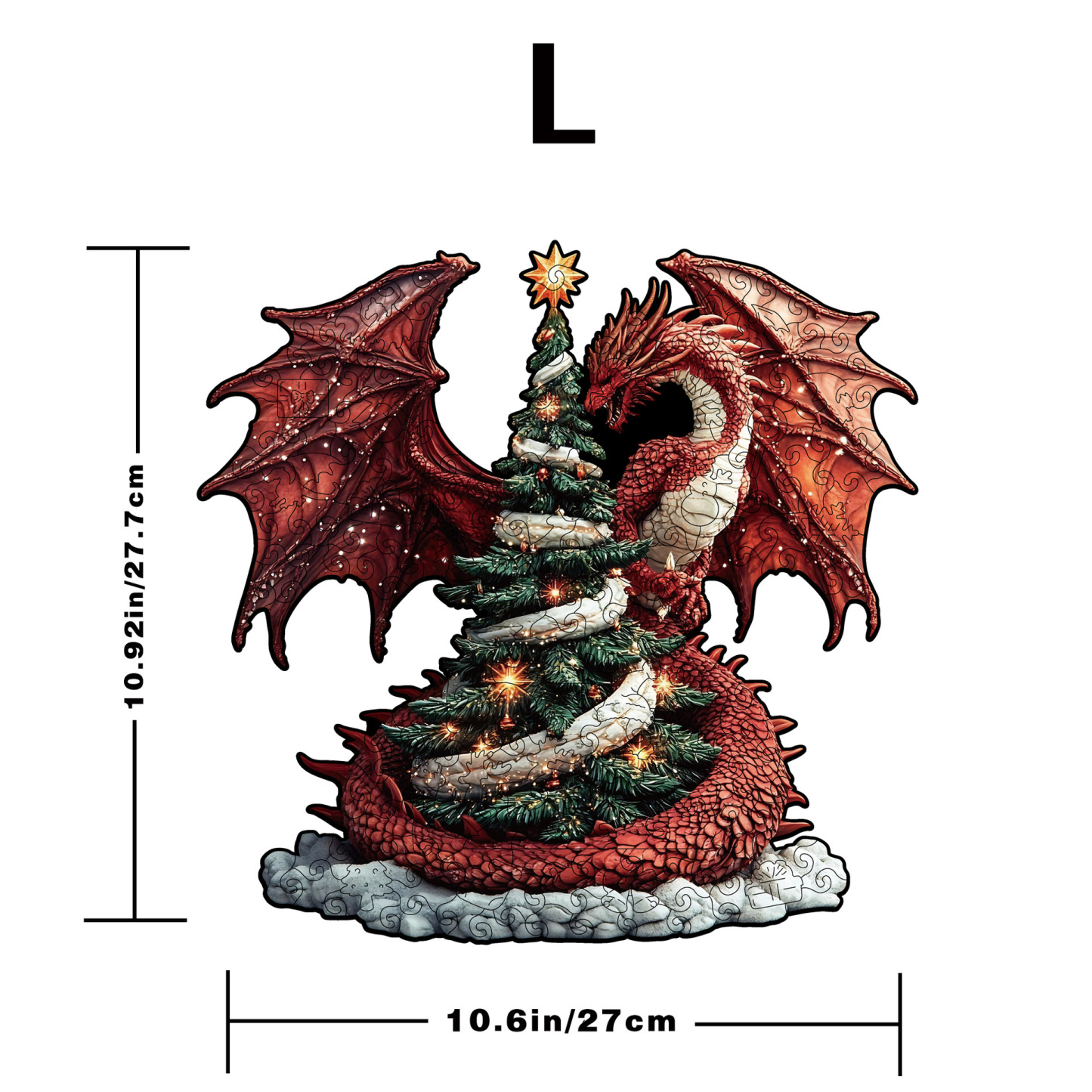 Wooden Christmas Gifts Puzzle Toy Irregular Shaped Jigsaw Game Coin Bank Gift Stress Relief