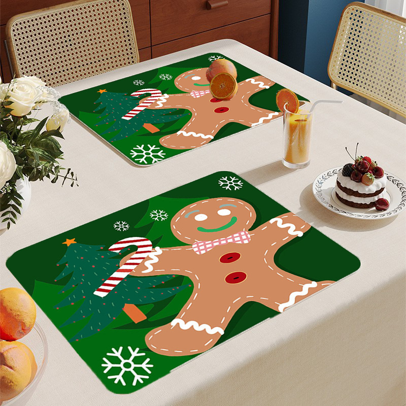 Christmas Placemats Festive Dining Table Holiday Home Decoration