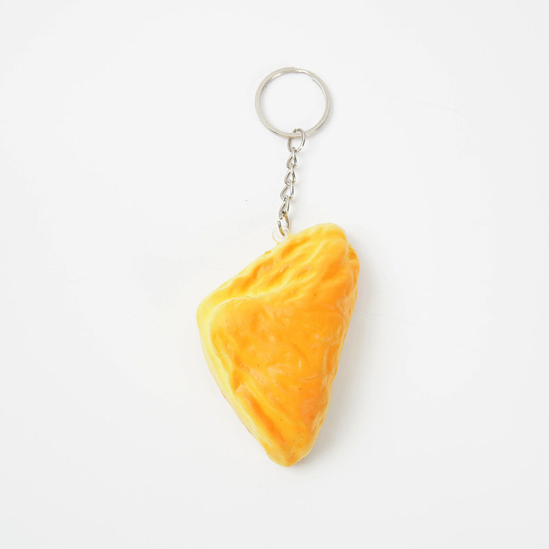 Mini Realistic Triangle Bread PU Foam Squishy Stress Relief Toy Cute Bag Charm & Keychain for Friend - MyFaceBoxer