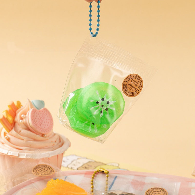 Kiwi Slices Taba Squishy Toy Handmade Cute Keychain Stress Relief Toys Gifts for Friends - MyFaceBoxer