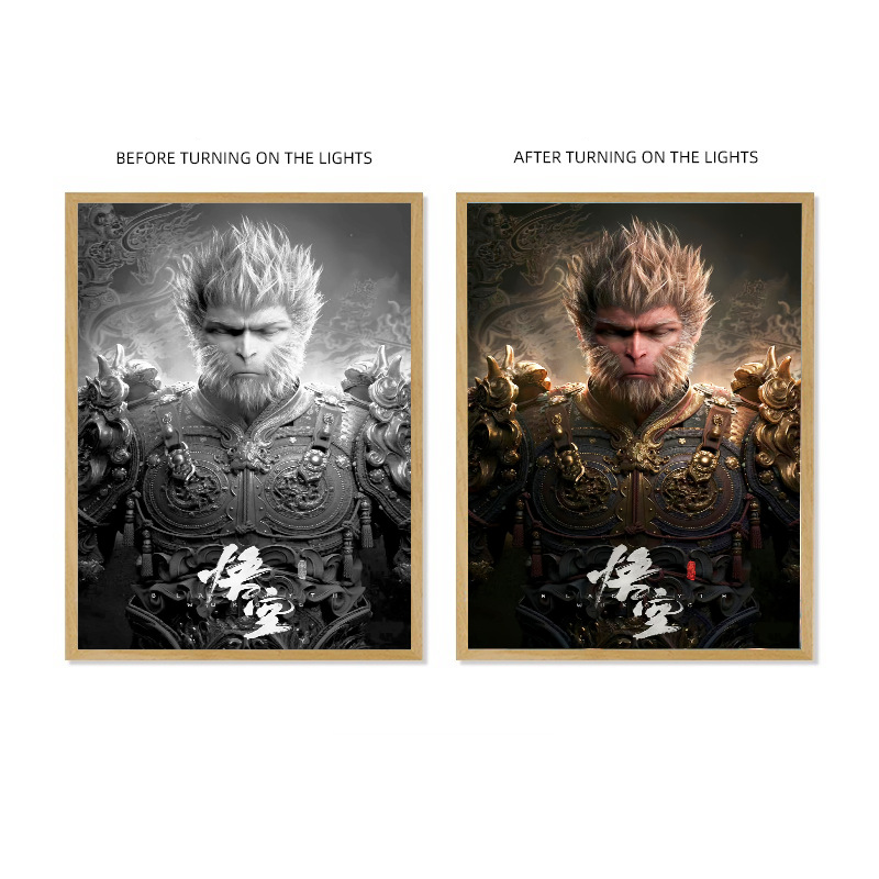 The Black Myth Wukong Art Light Lamp Gifts for Him Her - MyFaceBoxer