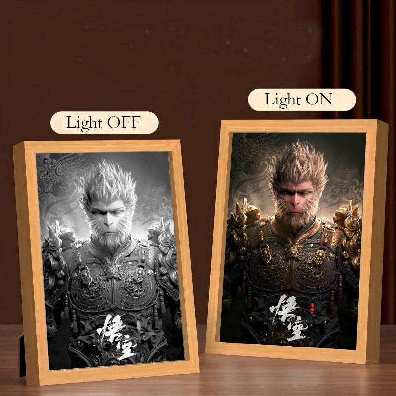 The Black Myth Wukong Art Light Lamp Gifts for Him Her - MyFaceBoxer