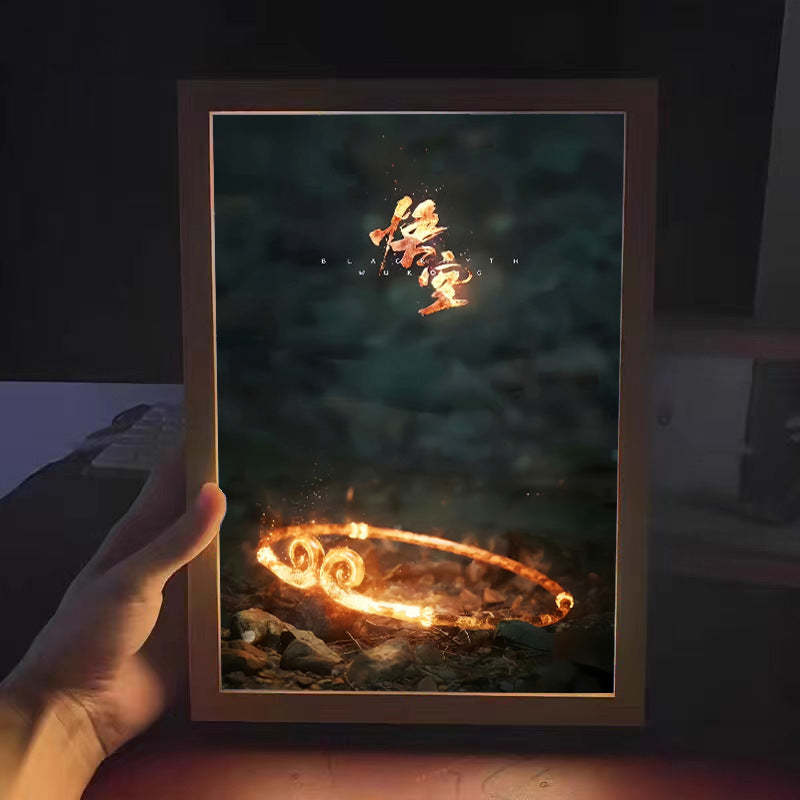 The Black Myth Wukong Art Light Lamp Gifts for Him Her - MyFaceBoxer