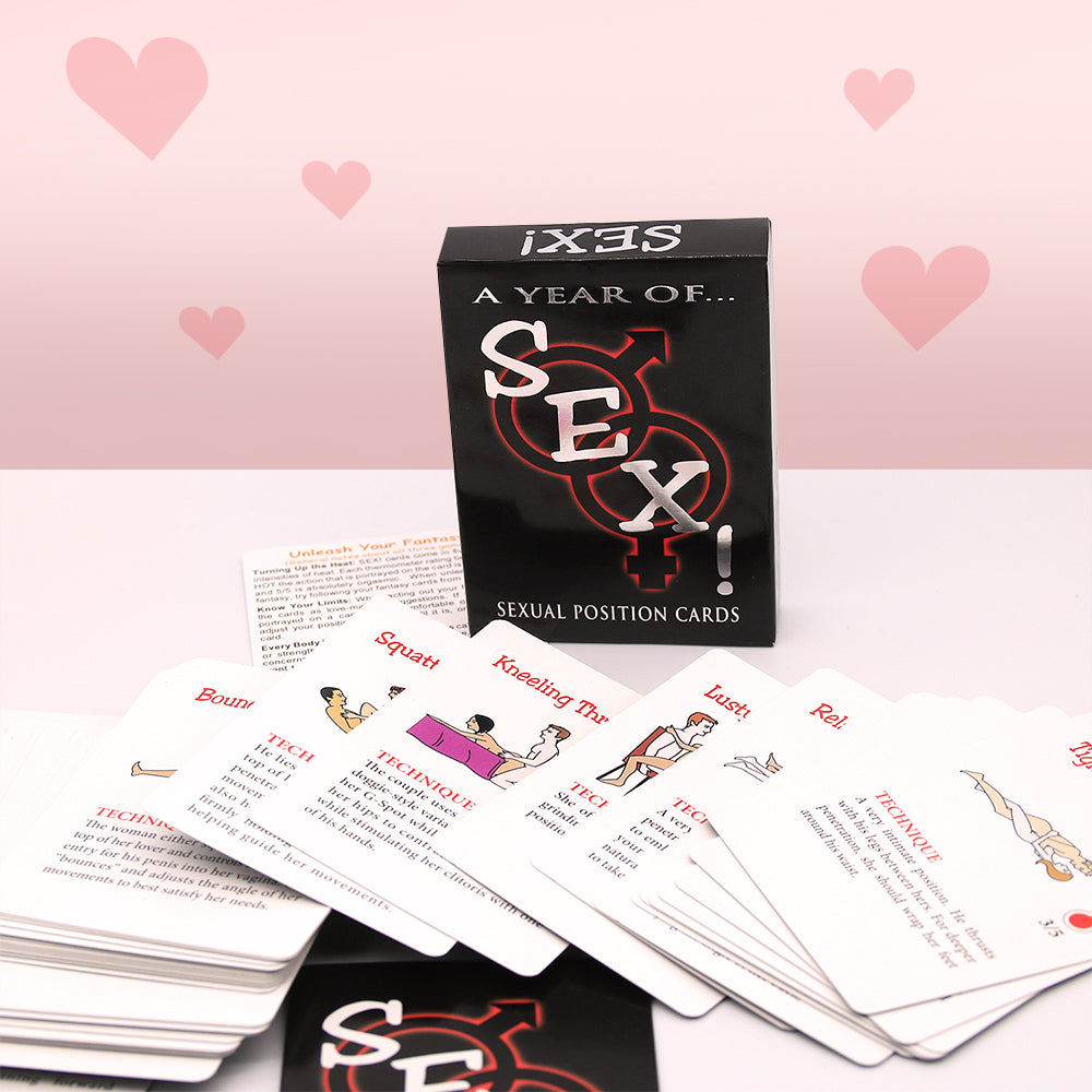 A Year of Sex Adult Card Game Date Night Cards Gift for Couple