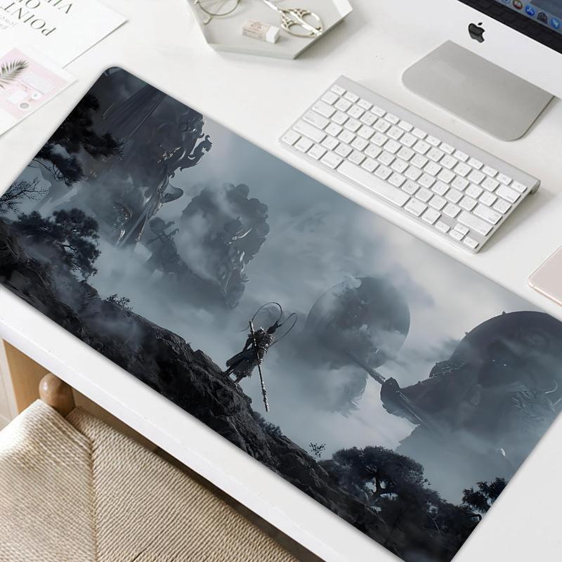 Black Myth Wukong Mouse Pad Large Gaming Table Pad Office Home Computer Keyboard Pad - MyFaceBoxer