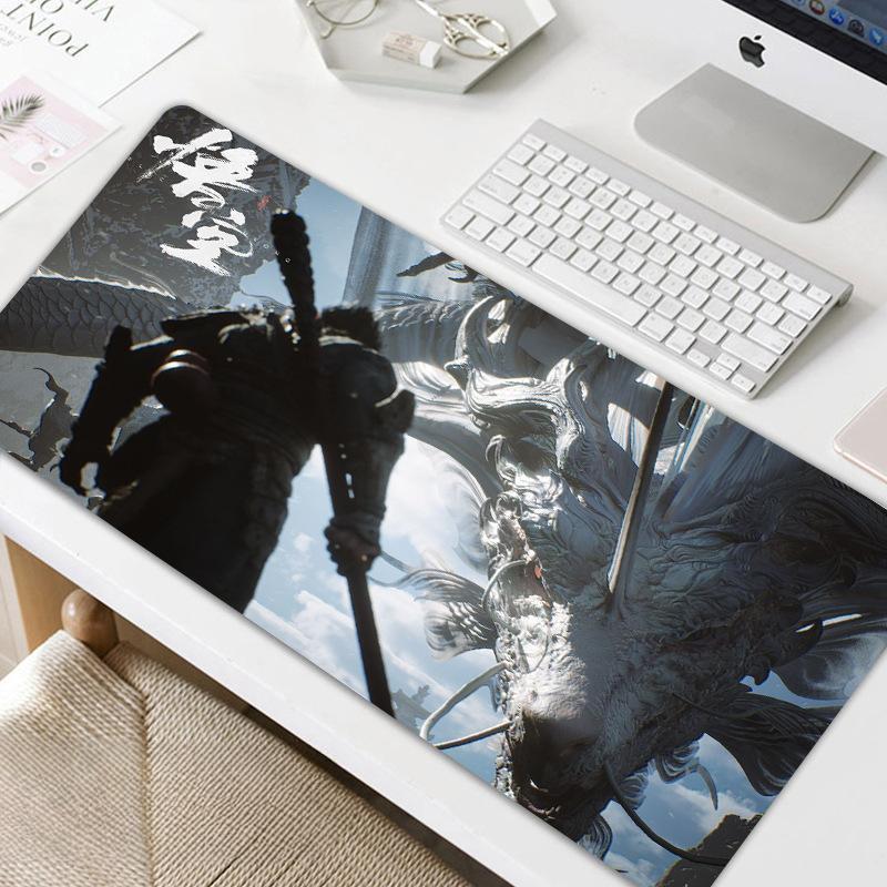 Black Myth Wukong Mouse Pad Large Gaming Table Pad Office Home Computer Keyboard Pad - MyFaceBoxer