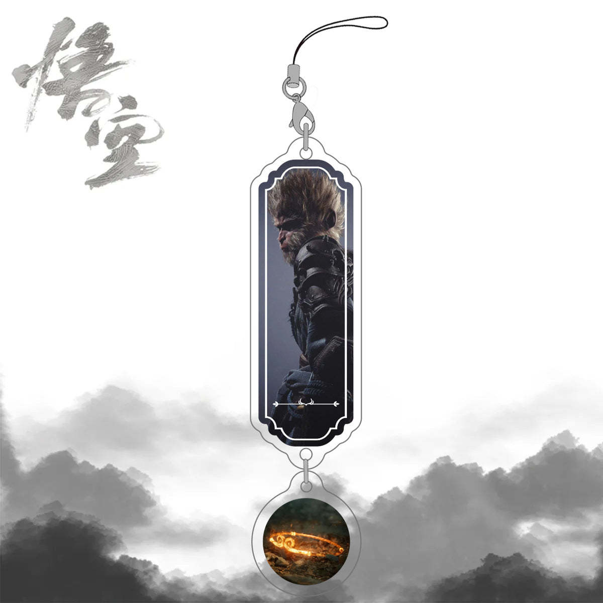 Black Myth Wukong Acrylic Phone Accessories New Bag charms Monkey King Accessory Gift for Friends Game Lovers - MyFaceBoxer