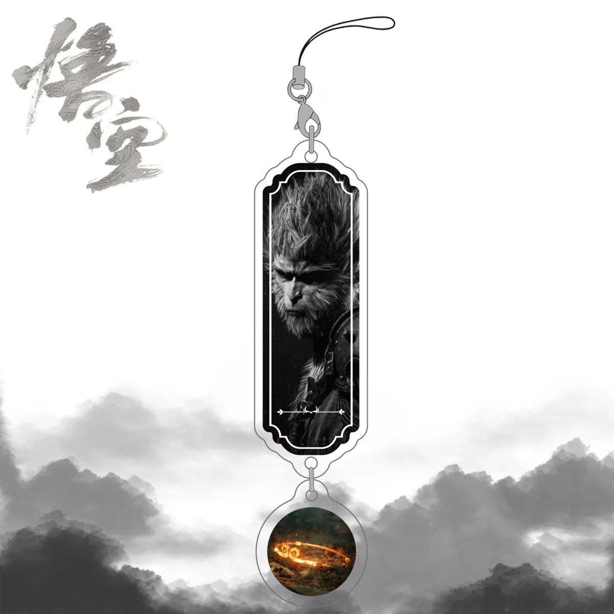 Black Myth Wukong Acrylic Phone Accessories New Bag charms Monkey King Accessory Gift for Friends Game Lovers - MyFaceBoxer