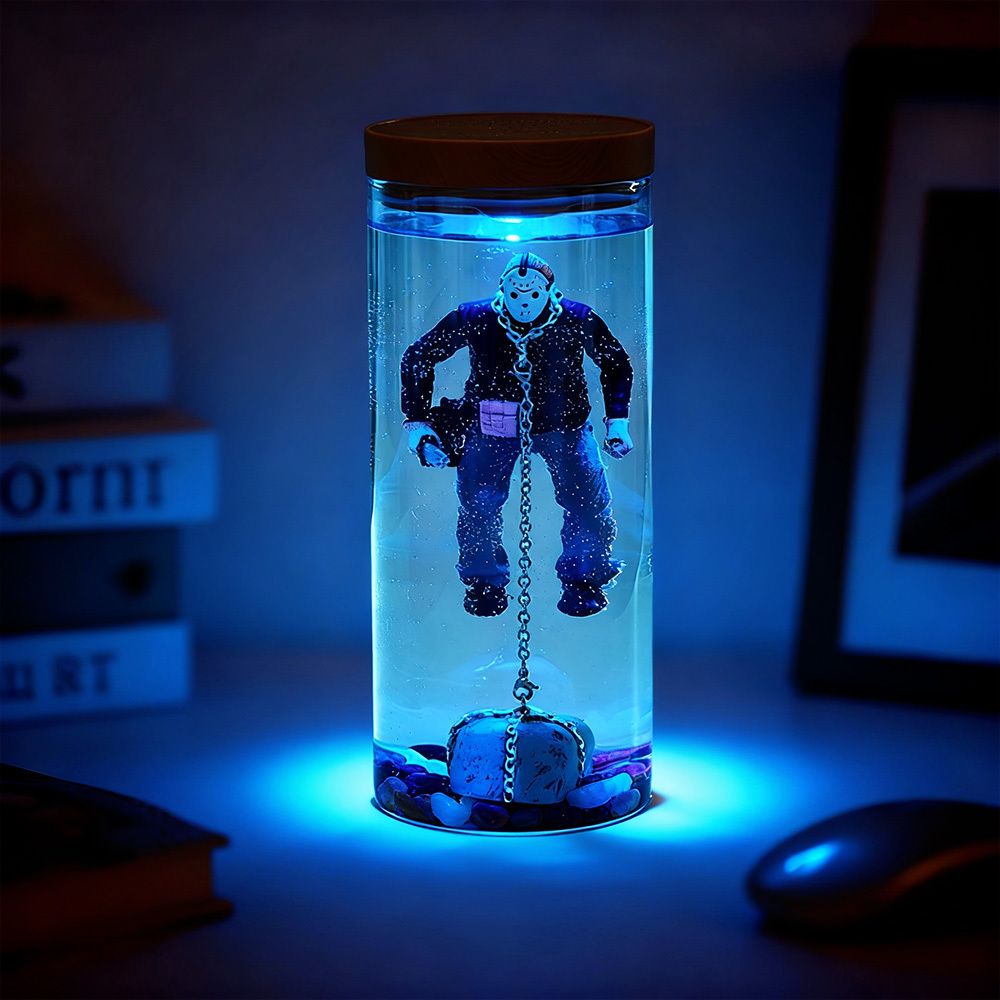 Halloween Water Column Lamp Ornaments Night Light Decoration Halloween Gift