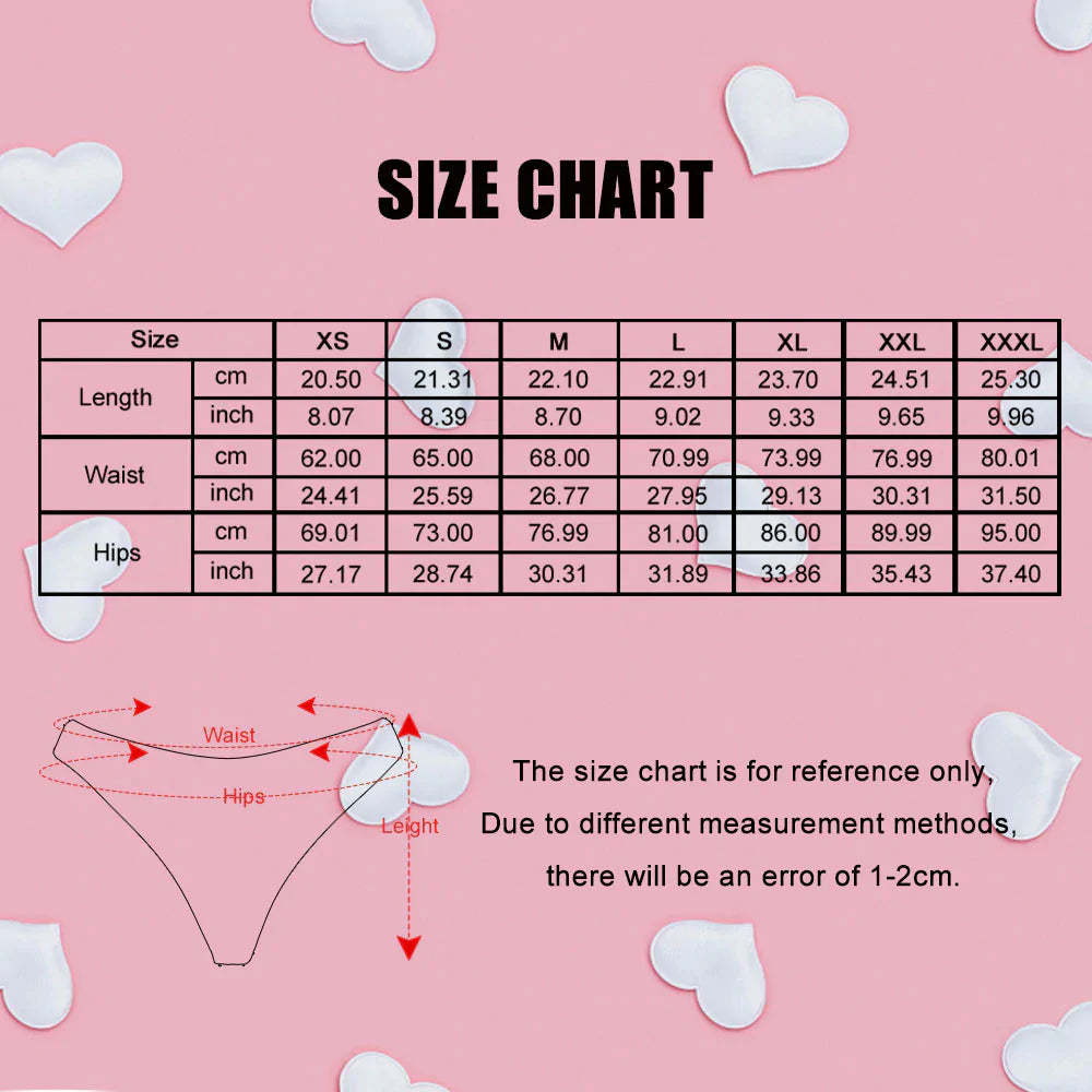 Custom Face Couple Matching Underwear Multicolor Sweet Lover Personalized Funny Underwear Valentine's Day Gift - MyFaceBoxer