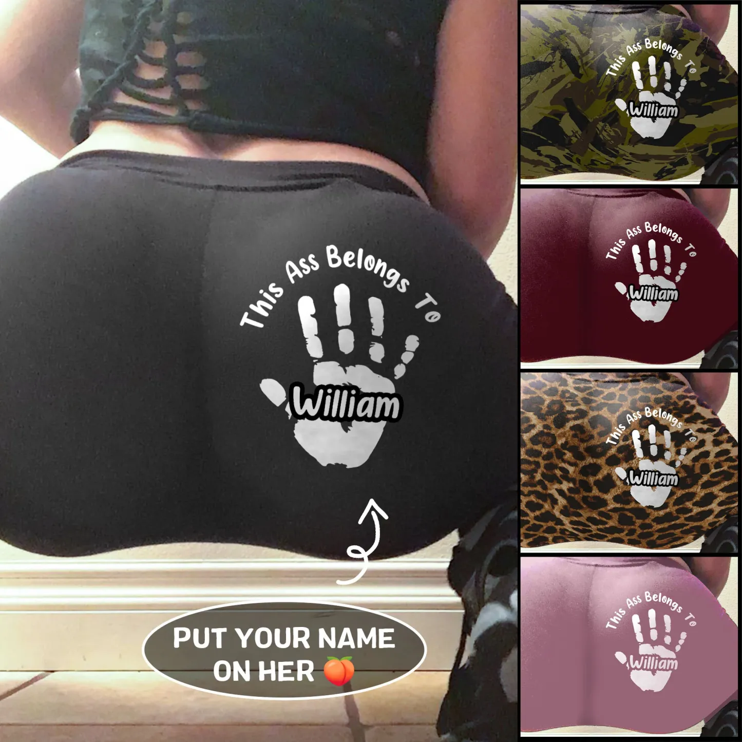 Reserved For One Lucky Hand - Personalized Custom Women Leggings - Gifts For Wife, Anniversary