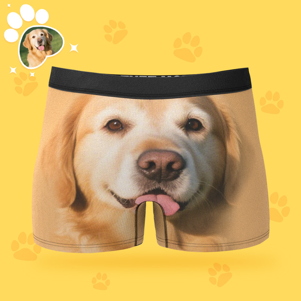 Custom Dog Face Trunks Men's Boxers
