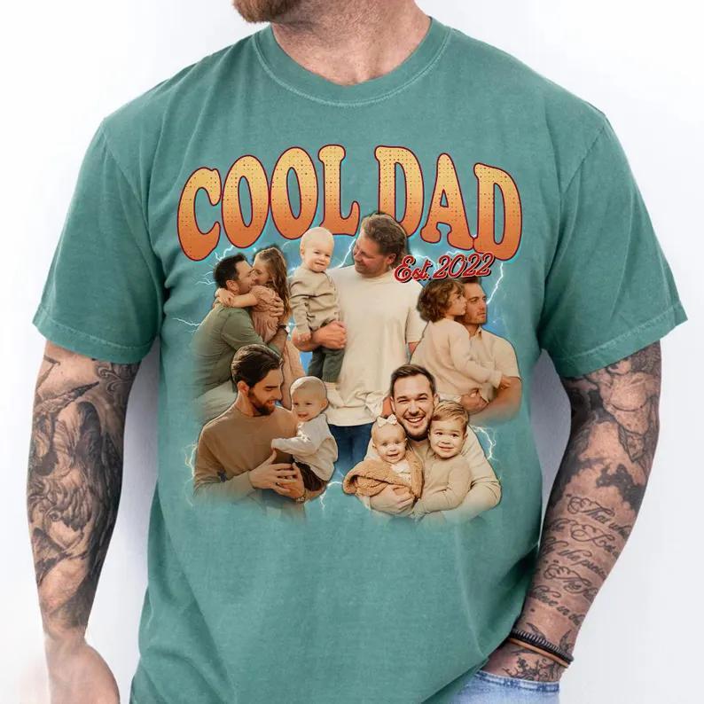 Custom Bootleg Dad Shirt Personalized Best Dad Ever Shirt Cool Dad Shirt Gift Fathers Day Gift