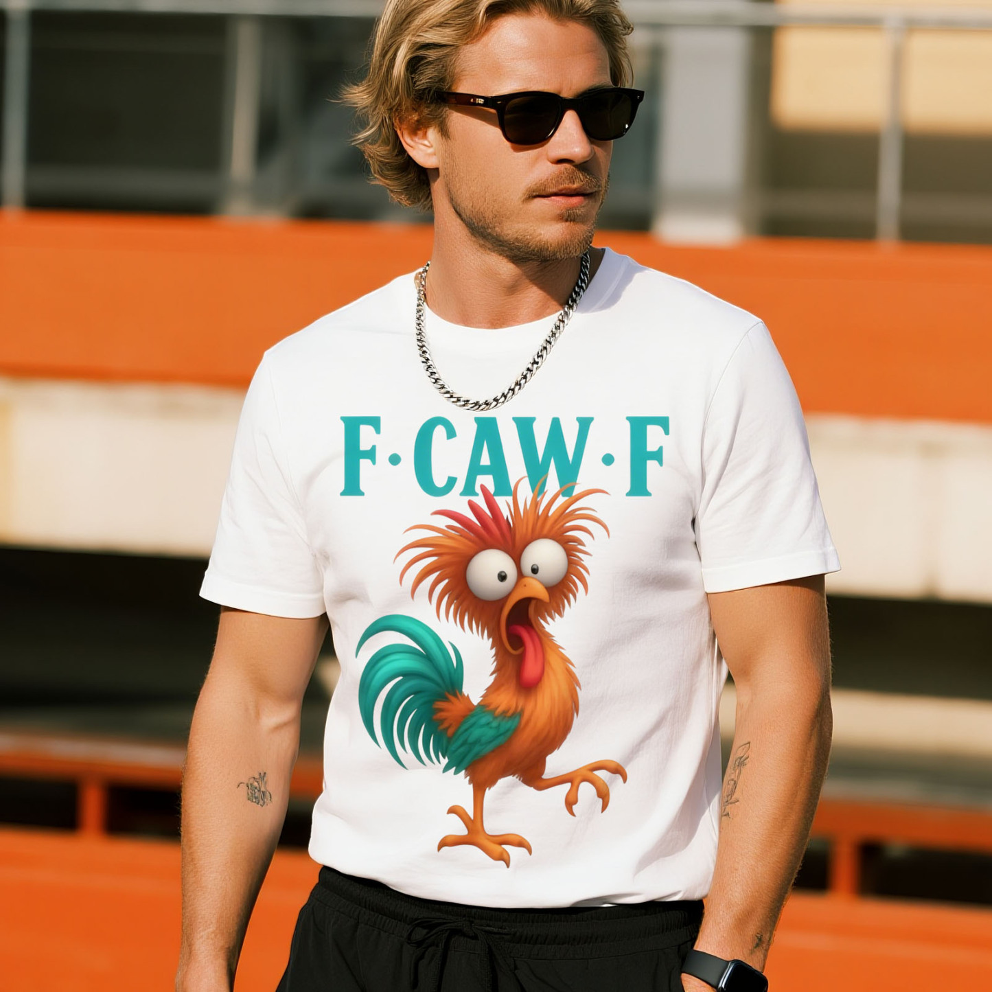 Funny F-Caw-F Chicken Design Caw Unisex T-Shirt