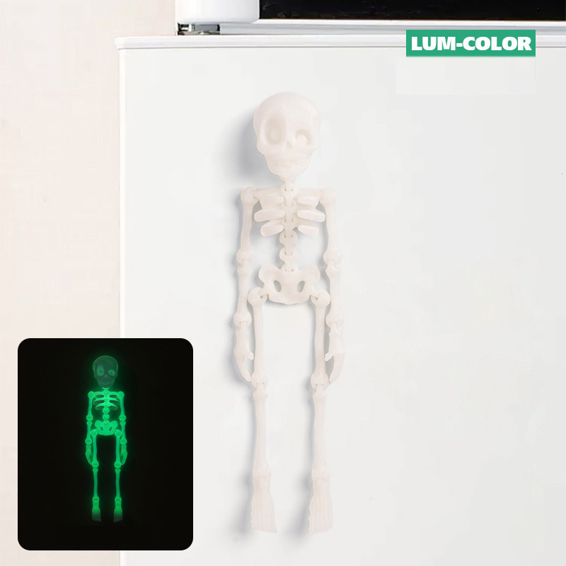 Skull Luminous Fridge Magnet Funny Prank Fun Fridge Magnet Halloween G