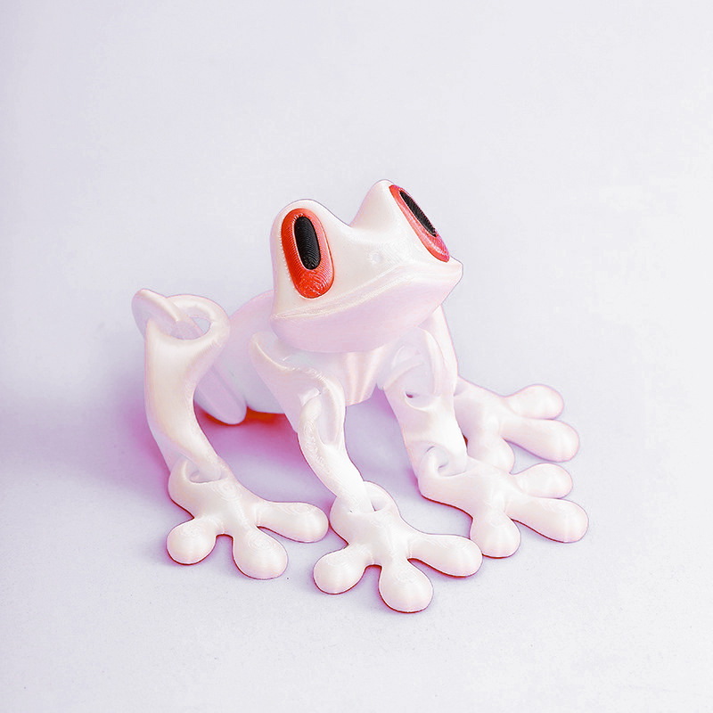 3D Printed Magnetic Frog: Articulated Desk Decor & Stress Relief