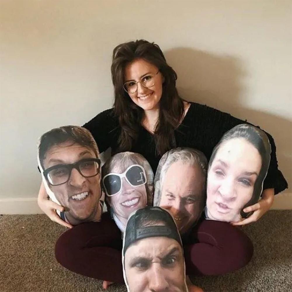 Custom Face Pillow 3D Portrait Pillow	 - MyFaceBoxer