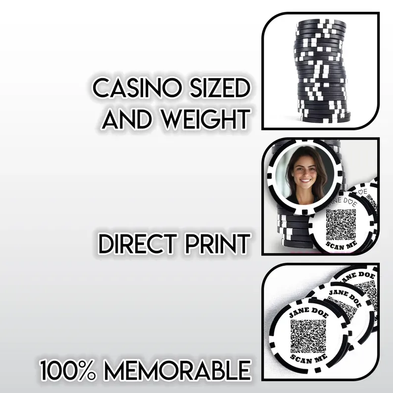 Wedding Poker Chips Vegas Gifts - Personalized Casino Chips Save the Date Party Favor | Drink Tokens
