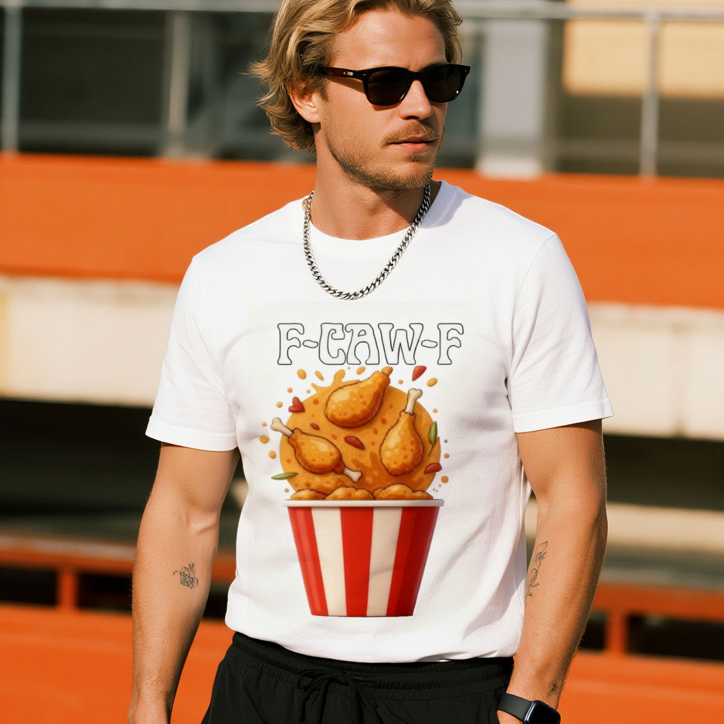 Funny F-Caw-F Chicken Design Caw Unisex T-Shirt