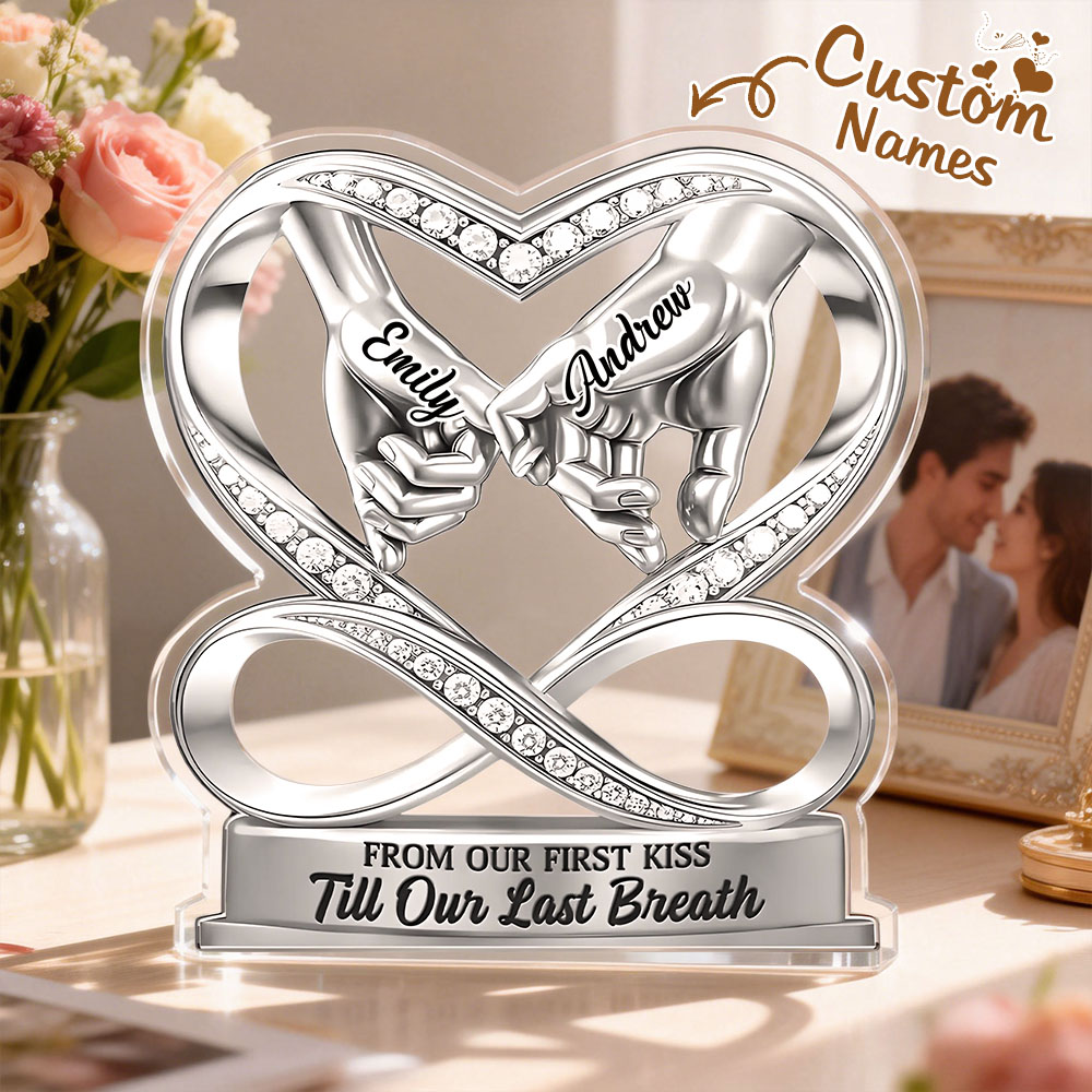 Linked By Love Customized Acrylic Plaque - Personalized Name - Romantic Gifts For Lovers