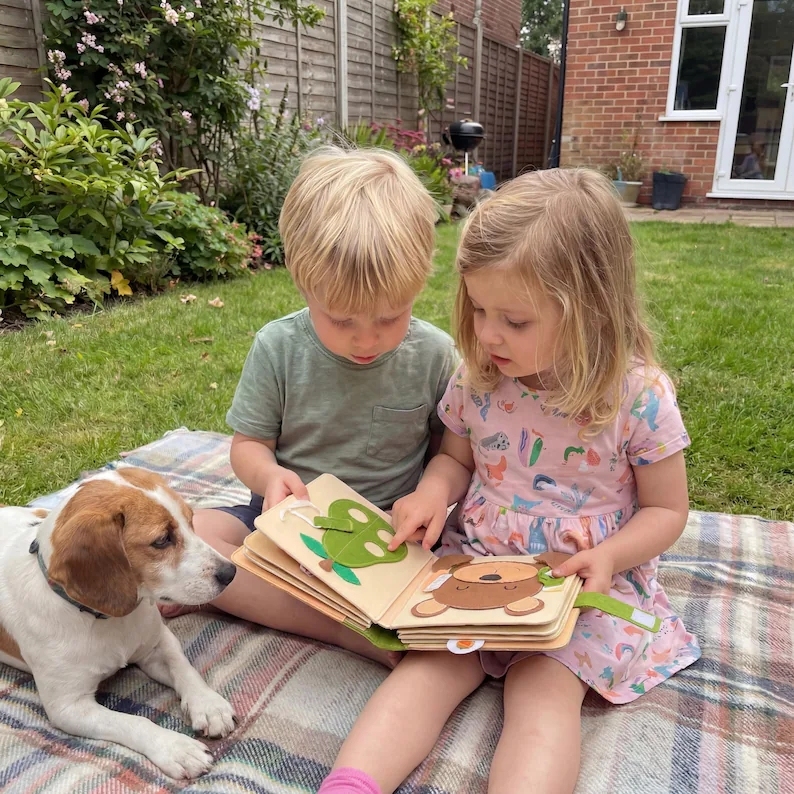 Personalized Baby Easter Gift, Handmade Felt Quiet Book, Custom Montessori Sensory Toy, First Birthday Present, Busy Book, Soft Felt Toy