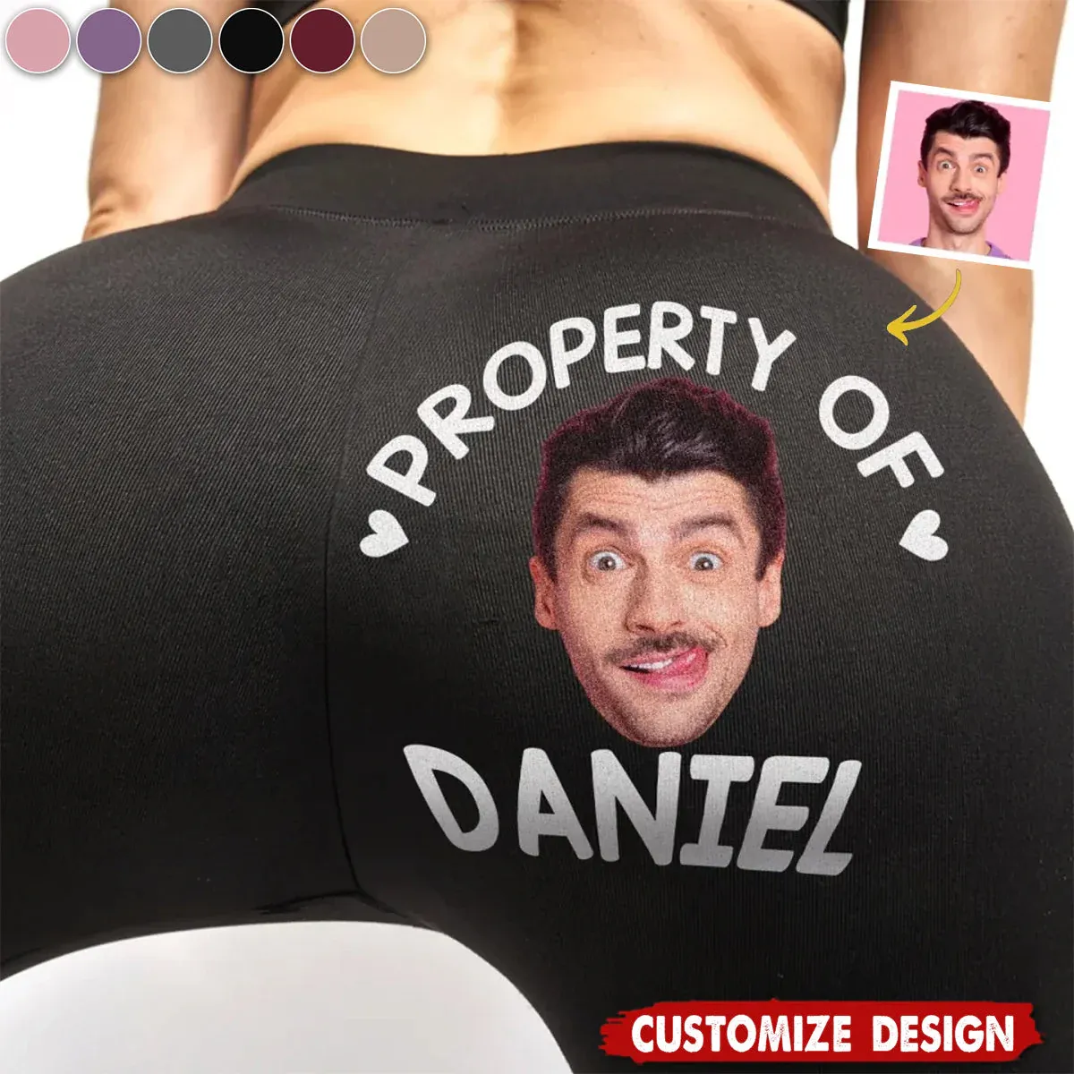 Property Of Me, Handle Like A Queen - Personalized Women Leggings - Gi