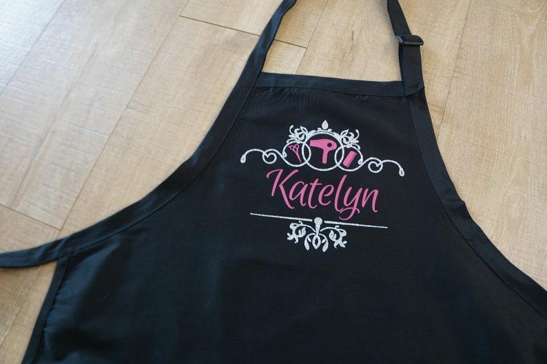 Hair Stylist Apron, Gift for Hairdresser, Beauty Salon, Personalized Hairstylist Apron, Cosmetologist, Custom Barber Apron - MyFaceBoxer