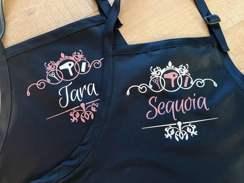 Hair Stylist Apron, Gift for Hairdresser, Beauty Salon, Personalized Hairstylist Apron, Cosmetologist, Custom Barber Apron - MyFaceBoxer