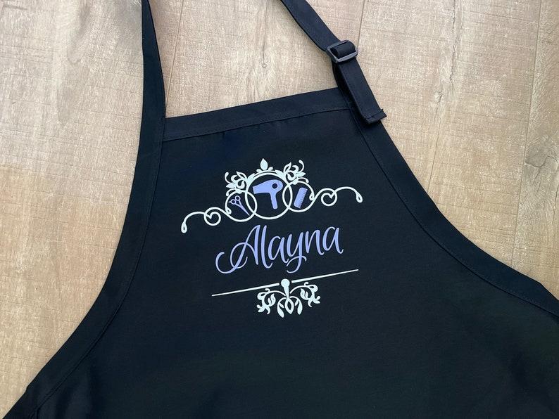 Hair Stylist Apron, Gift for Hairdresser, Beauty Salon, Personalized Hairstylist Apron, Cosmetologist, Custom Barber Apron - MyFaceBoxer