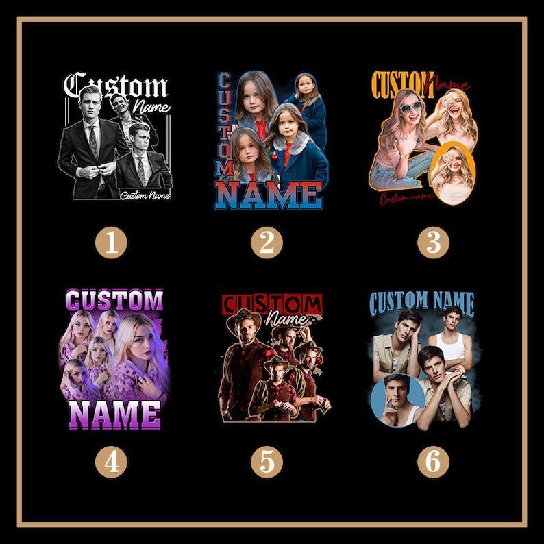 Personalized Photo T-shirts, Custom Face T-shirt , Vintage Customize Tees, Personalize Shirts with Photo and Name, Gifts For Friend
