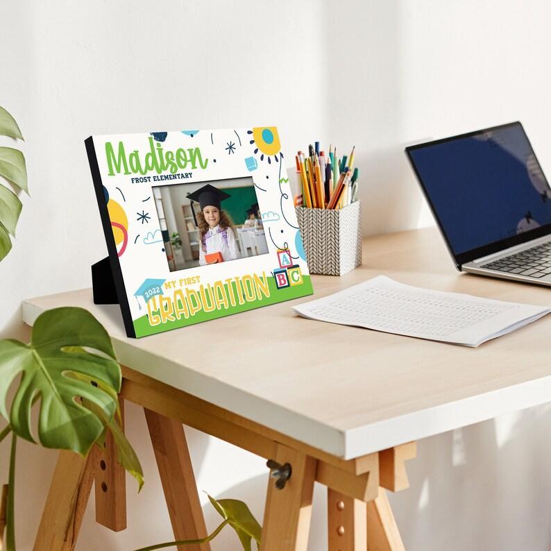Custom MY 1ST GRADUATION Photo Frame Personalized Preschool Kindergarten Graduation Gift