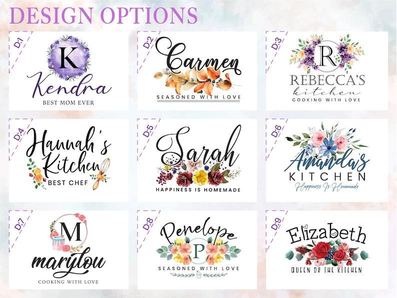 Personalized Name Apron for Women Gifts, Custom Family Apron Cooking Gift for Mother's Day Gifts	 - MyFaceBoxer