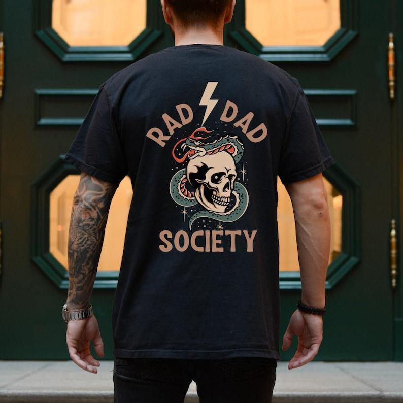 Rad Dad Society T Shirt Cool Dad Club Father's Day Gifts