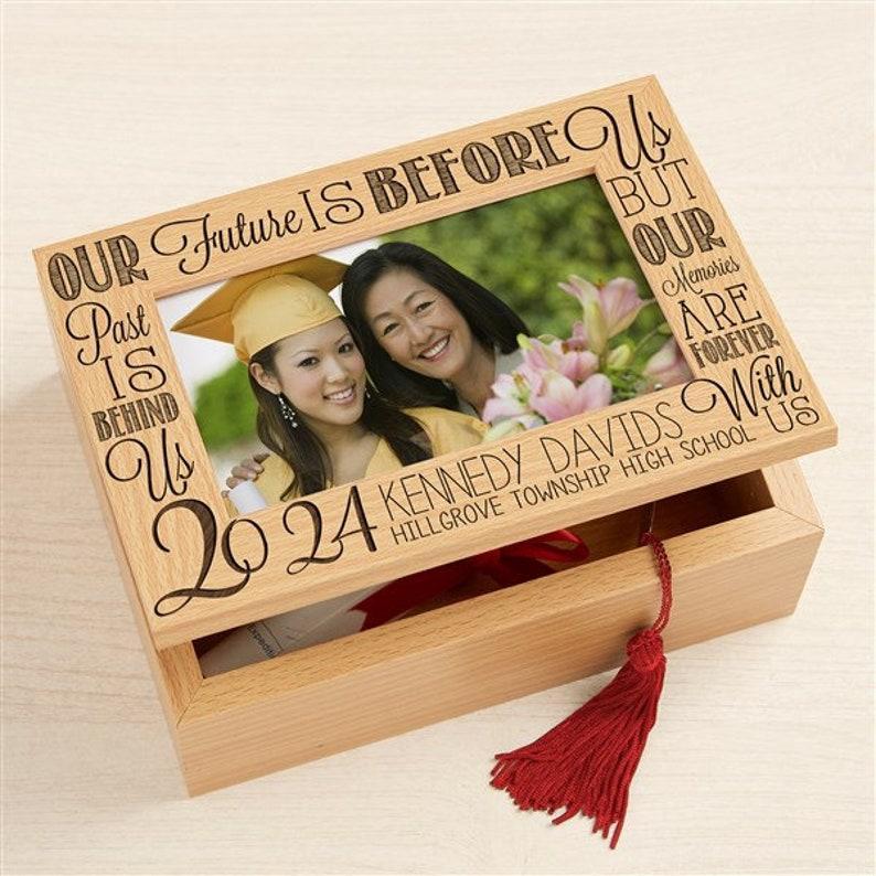 Graduation Memories Personalized Photo Keepsake Box, Gifts for Her, Customized Graduation Gifts, Photo Memory Box