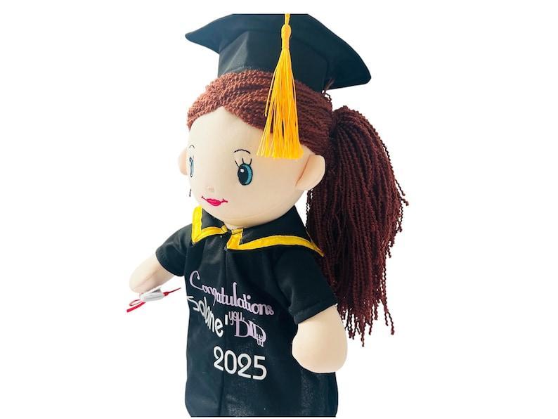 Personalized graduation Doll |Class of 2025 | grad gift | grad doll | doll, gift , customize gift | soft and easy to grab doll , congrats	  - myphotowallet