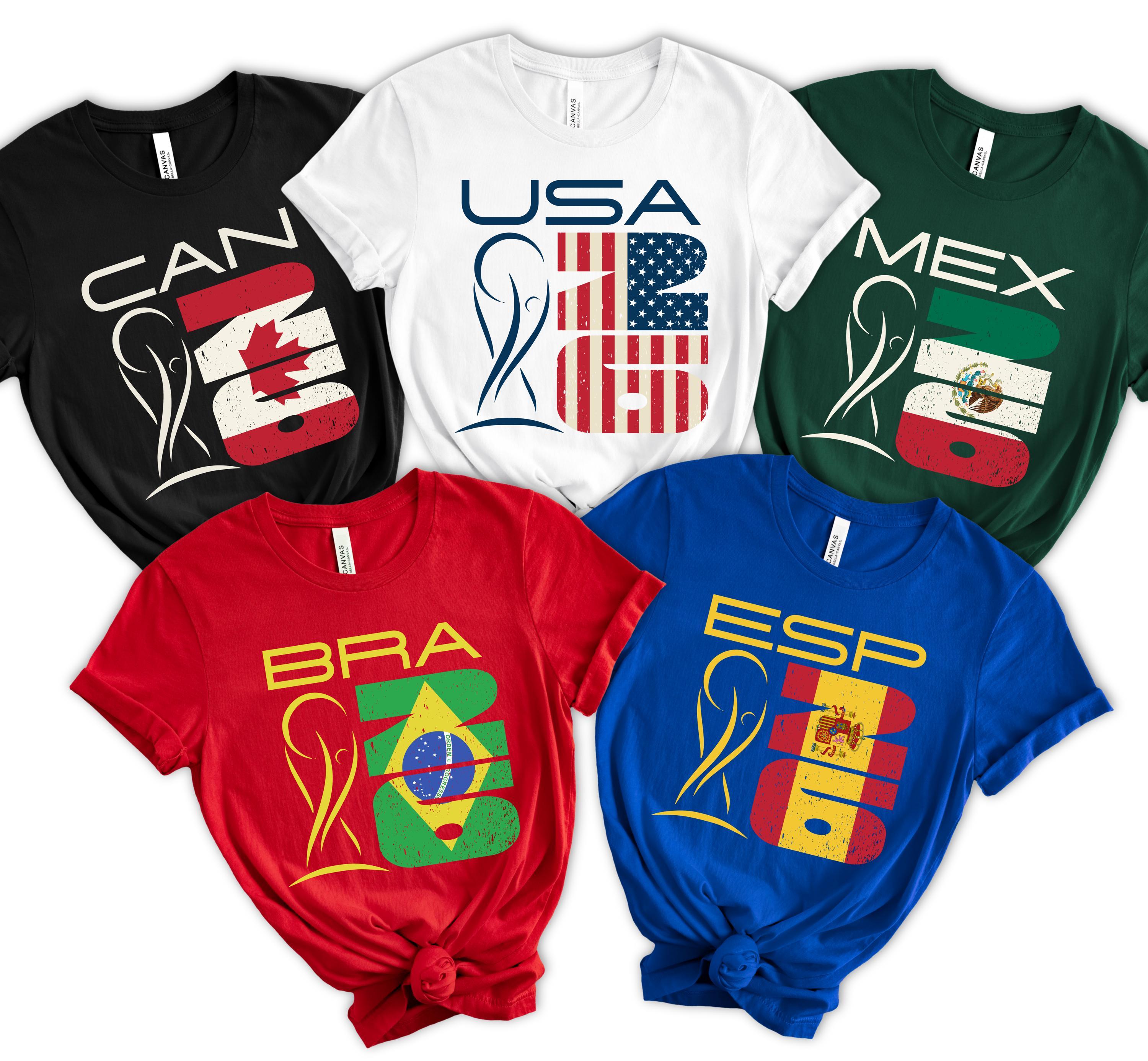2026 Soccer Fan Unisex Shirt, Any Country Flag 26 Tee, Custom Country Code Shirt, International Football Tournament Fan Gift, World Soccer 2026 Tee