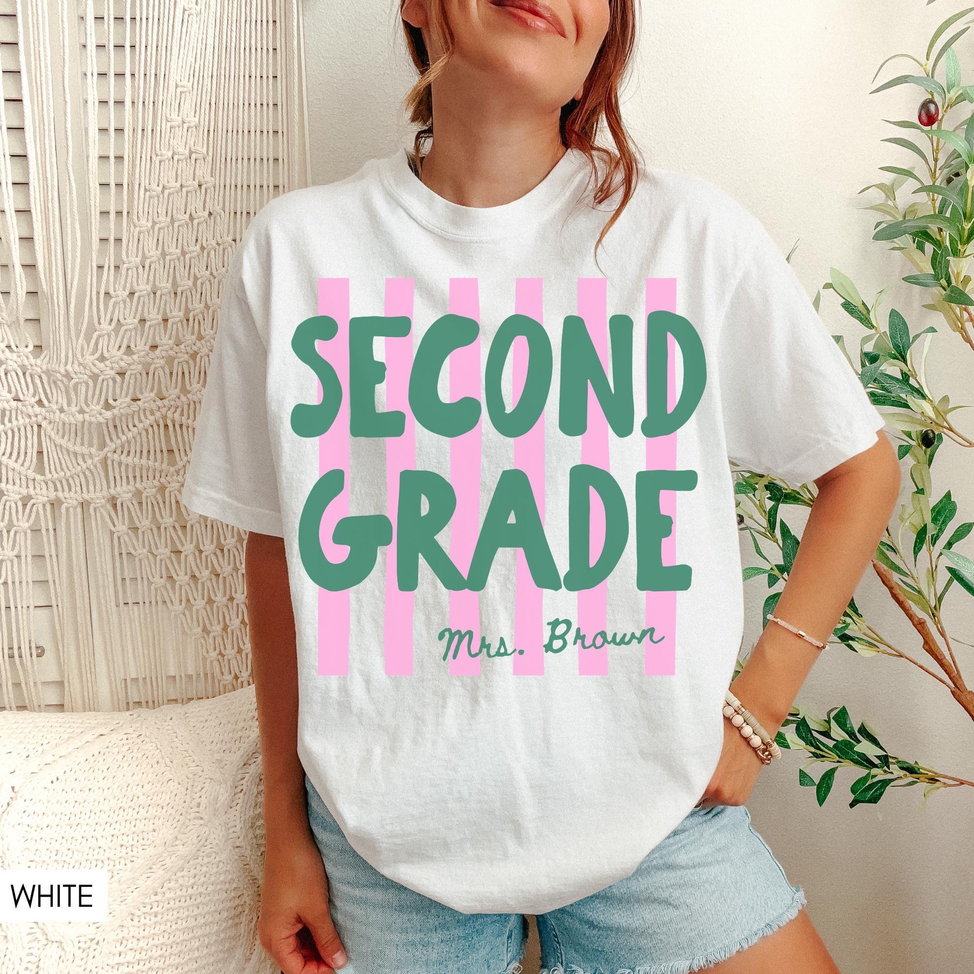 Custom Back to School Teacher Shirt Comfort Colors, Personalized Teacher Team Shirts, Grade Level Tee, First Second Third Fourth Fifth Grade