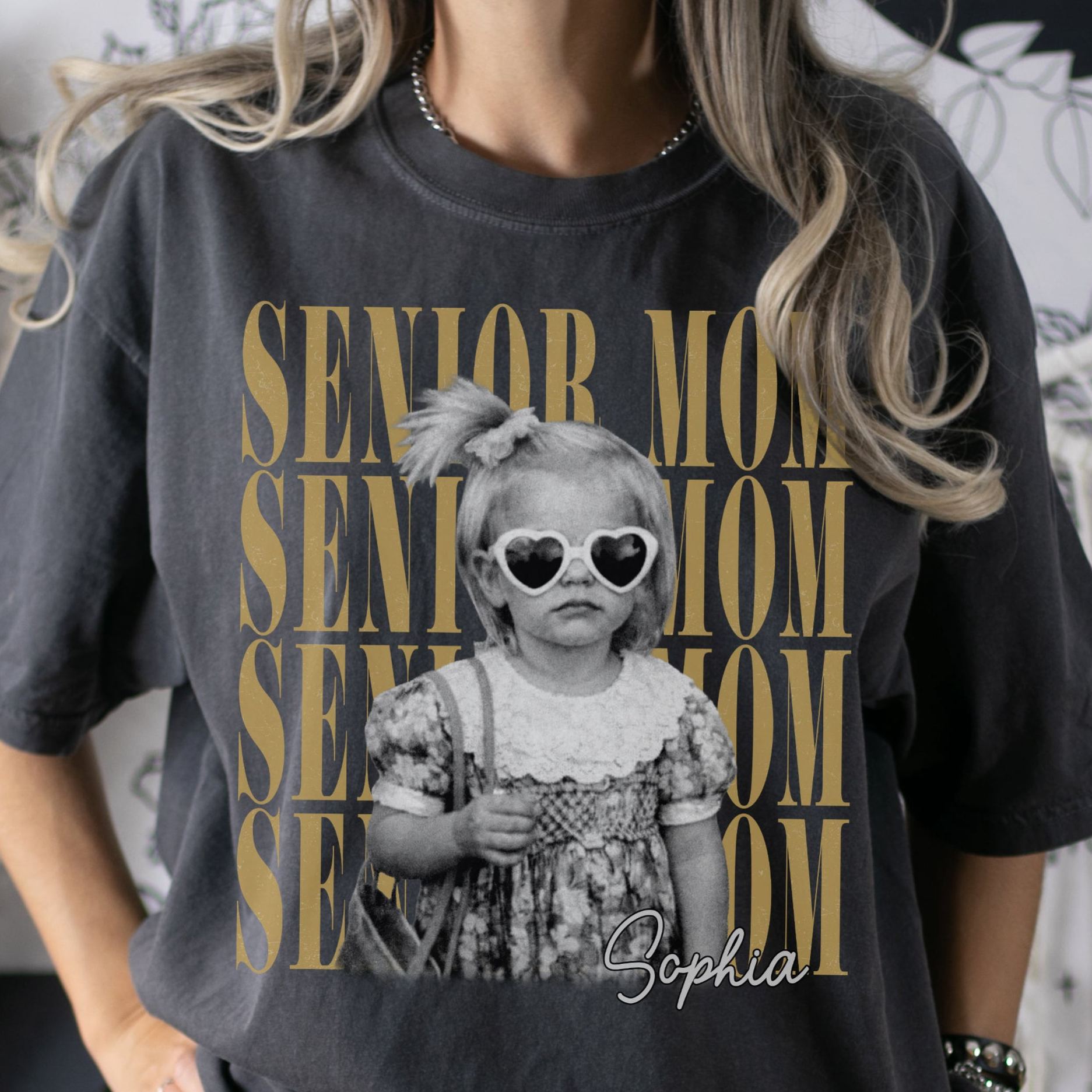 Custom Vintage Photo And Year Senior - Personalized Shirt Mothers Day Gift Cool Shirt - MyFaceBoxer