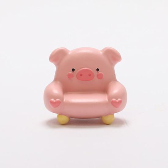 Cute Cartoon Animal Sofa Refrigerator Magnet - Creative 3D Resin Decor