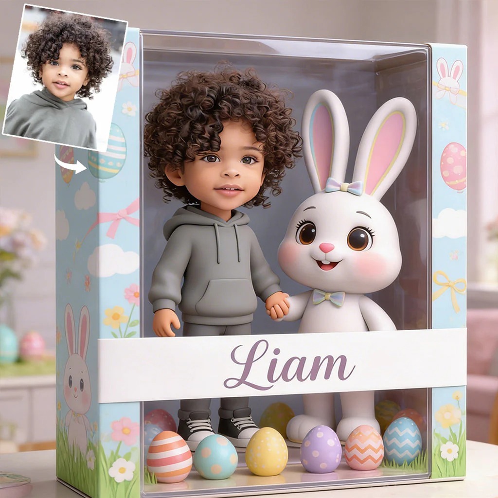 Custom Any Photo Easter Gift - Personalized Kid Custom Shaped Acrylic Plaque