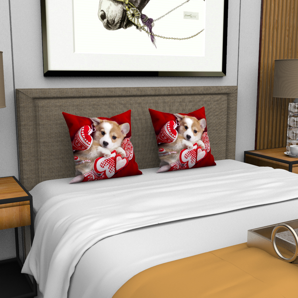 Custom Photo Throw Pillow Case - lovely pet dog - MyFaceBoxer